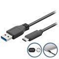 Cable USB 3.0 / USB Tipo-C Goobay - 3m - Negro