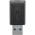 Goobay Adaptador USB-C - USB-C Hembra/USB-A Macho - Negro