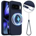 Funda de Silicona Líquida para Google Pixel 10 - Compatible con MagSafe - Azul Oscuro