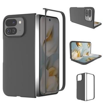 Carcasa de Plástico Engomado para Google Pixel 10 Pro Fold - Negro
