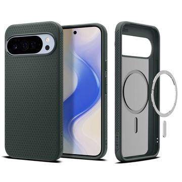 Funda TPU MagSafe Google Pixel 10 Pro XL Spigen Liquid Air Mag - Abismo Verde