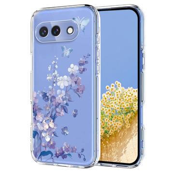 Funda de TPU Google Pixel 10a con estampado floral - Morado