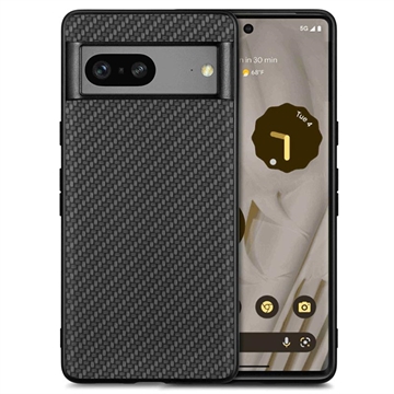 Carcasa Híbrida para Google Pixel 7 - Fibra de Carbono - Negro