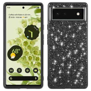 Funda Híbrida Glitter Series para Google Pixel 8a - Negro