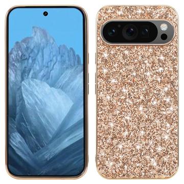 Funda Híbrida Glitter Series para Google Pixel 9/9 Pro - Dorado
