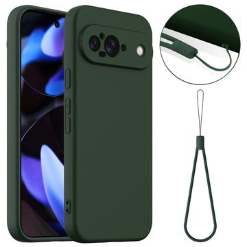 Funda de Silicona Líquida para Google Pixel 9 - Compatible con MagSafe - Verde Oscuro