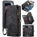 Funda tipo billetera multifuncional 2 en 1 Caseme 008 para Google Pixel 9 Pro XL - Negro