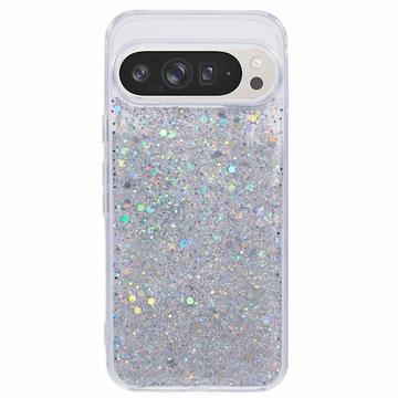 Funda de TPU Glitter Flakes para Google Pixel 9 Pro XL - Dorado