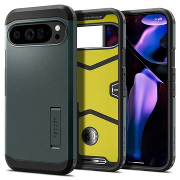 Carcasa Spigen Tough Armor para Google Pixel 9 Pro XL - Verde Oscuro
