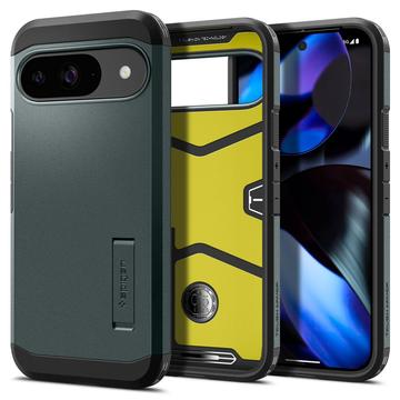 Carcasa Spigen Tough Armor para Google Pixel 9/9 Pro - Verde Oscuro