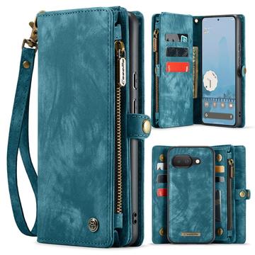 Funda tipo billetera multifuncional 2 en 1 Caseme 008 para Google Pixel 9a - Azul