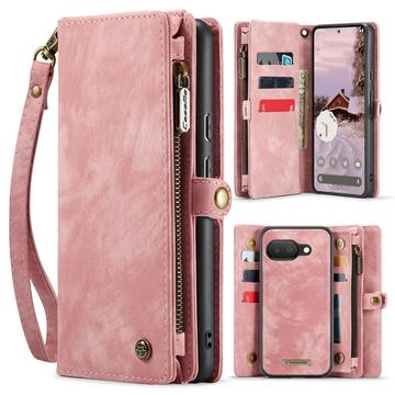 Funda tipo billetera multifuncional 2 en 1 Caseme 008 para Google Pixel 9a - Rosa