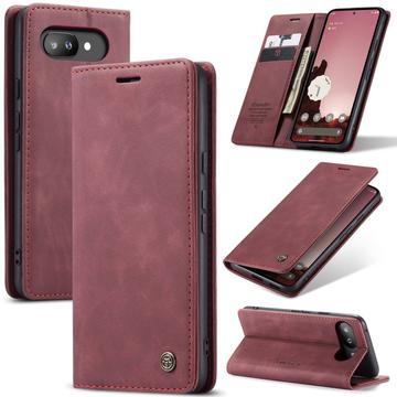 Funda Caseme Serie 013 para Google Pixel 9a - Estilo Cartera - Vino Tinto