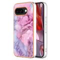 Funda TPU Marble Pattern Electrochapada IMD para Google Pixel 9a