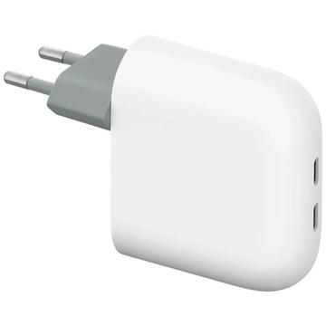Cargador rápido USB-C de doble puerto Google Pixel Flex 67W GA09856-EU - Blanco