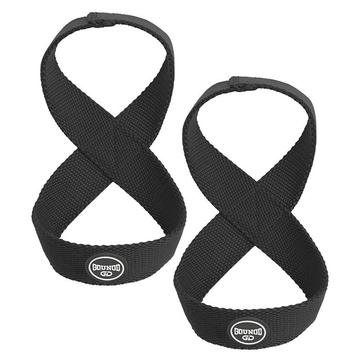 Muñequeras de Halterofilia Gounod HS0103 8-Formas - Negro