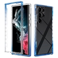 Carcasa Híbrida Gradient Series para Samsung Galaxy S23 Ultra 5G - Azul / Transparente