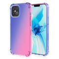 Carcasa de TPU Antichoque Degradada para iPhone 15 - Azul / Rosa