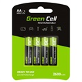 Pilas Recargables AA Green Cell HR6 - 2600mAh - 1x4