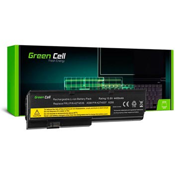 Batería Green Cell para Lenovo Thinkpad X200, X200s, X201, X201i - 4400mAh