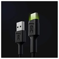 Cable USB-C Rápido con Luz LED Green Cell Ray - 1.2m