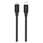 Cable USB-C / Lightning Trenzado GreyLime 18W - Certificado MFi - 1m