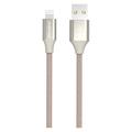 GreyLime Cable trenzado USB-A / Lightning - MFi Certified - 2m - Beige