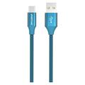 Cable USB-A / USB-C Trenzado GreyLime - 1m - Azul
