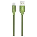 Cable USB-A / USB-C Trenzado GreyLime - 1m - Verde