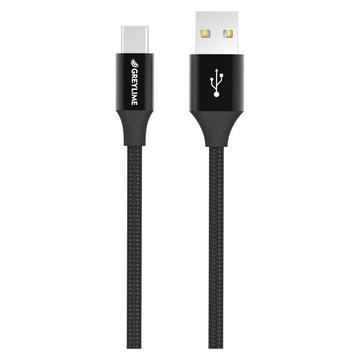 Cable USB-A / USB-C Trenzado GreyLime - 1m