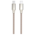 Cable USB-C / USB-C Trenzado GreyLime - 2m - Beige