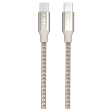 Cable USB-C / USB-C Trenzado GreyLime - 2m - Beige