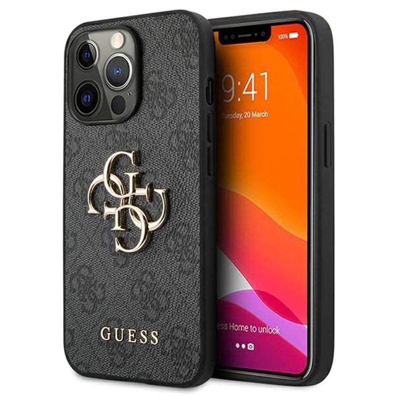 Carcasa Híbrida Guess 4G Big Metal Logo para iPhone 13 Pro Max