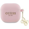 Carcasa de Silicona Guess 4G Charm para AirPods 4 - Negro