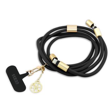 Correa cruzada y cable USB-C Guess 4G Charm - 1.5m - Negro
