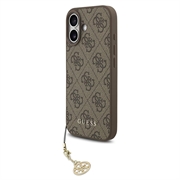 Funda híbrida iPhone 17 Guess 4G Charm - Compatible con MagSafe - Marrón