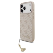 Funda híbrida iPhone 17 Pro Max Guess 4G Charm - Compatible con MagSafe - Rosa