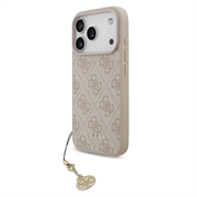 Funda híbrida iPhone 17 Pro Guess 4G Charm - Compatible con MagSafe - Rosa