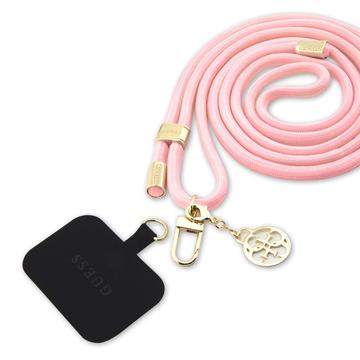 Correa cruzada universal Guess 4G Charm - Rosa