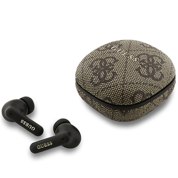 Auriculares True Wireless Guess 4G Script Logo ENC - Marrón