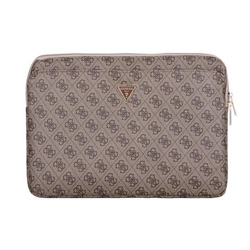 Funda para portátil Guess 4G con bolsillo con cremallera y logotipo triangular - 14"