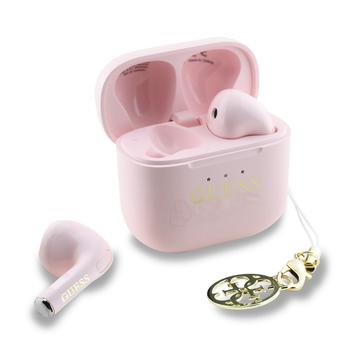 Auriculares True Wireless Guess Charm con efecto brillante y logotipo clásico estampado