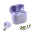 Auriculares True Wireless Guess Charm con efecto brillante y logotipo clásico estampado - Morado