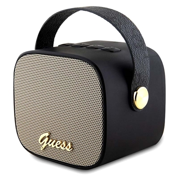 Guess GUWSB2P4SMK Mini Altavoz Bluetooth 4G con Correa - Negro