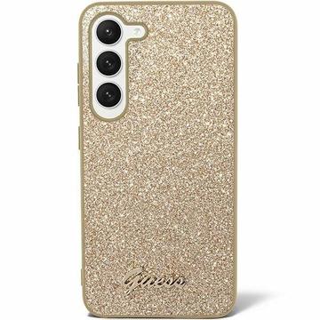 Carcasa Híbrida Guess Glitter Flakes Metal Logo para Samsung Galaxy S24