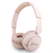 Auriculares On-Ear Bluetooth 5.3 Guess Metal Logo Script - Rosa