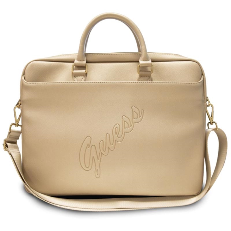 Bolsa para Portátil Guess Saffiano Script - 15-16