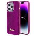 Carcasa Guess Sequin Script Logo para iPhone 15 Pro - Magenta