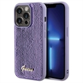 Carcasa Guess Sequin Script Logo para iPhone 15 Pro Max - Púrpura
