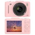 Cámara digital H16 con zoom 16x y tarjeta de memoria de 32GB - Rosa
